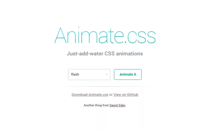 cara mudah membuat efek animasi dengan animate css