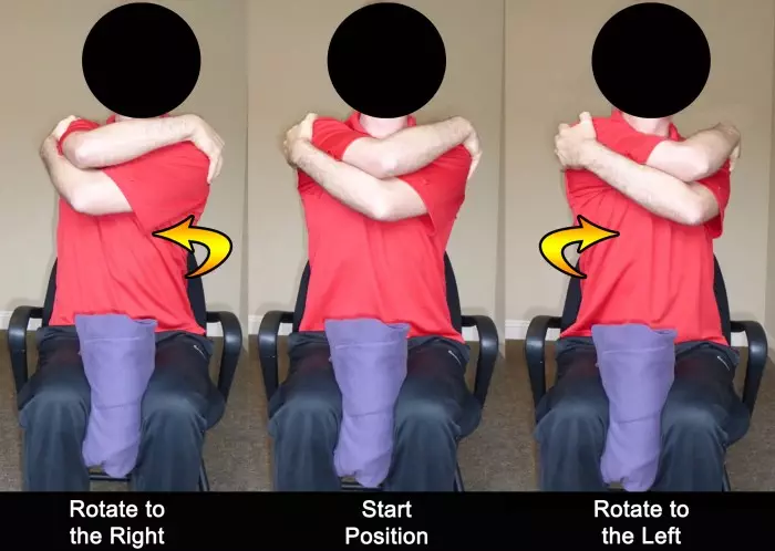 Seated torso rotations 2