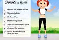 benefits sport funny illustration 61315696