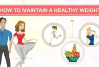 how to maintain a healthy weight