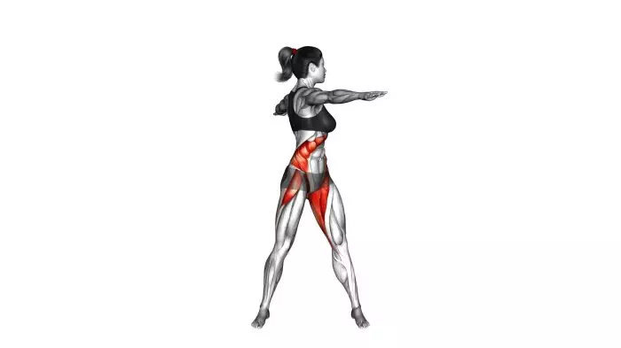 standing torso twist female video exercise guide tips